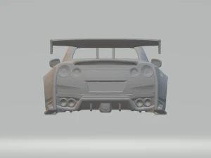Nissan gtr custom 3D Print Model