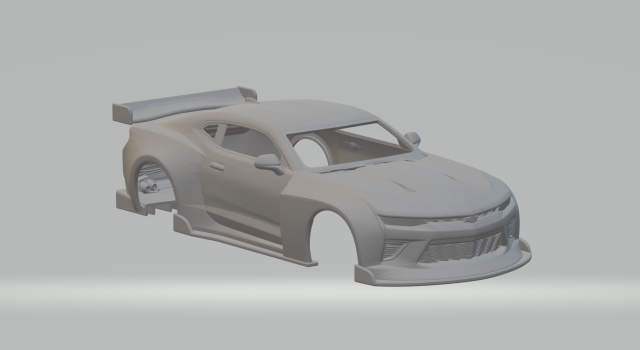 Camaro custom car 3Dプリントモデル .c4d .max .obj .3ds .fbx .stl .blend 