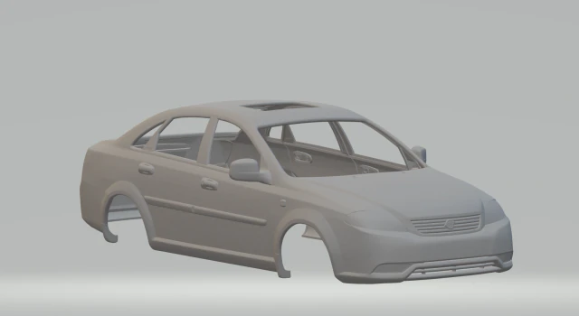 Daewoo Gentra 3D Print Model .c4d .max .obj .3ds .fbx .stl .blend 