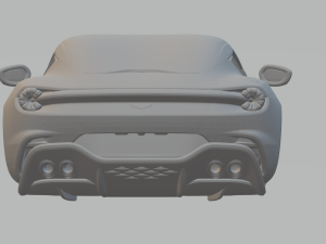 Aston Martin Vanquish zagato 3Dプリントモデル
