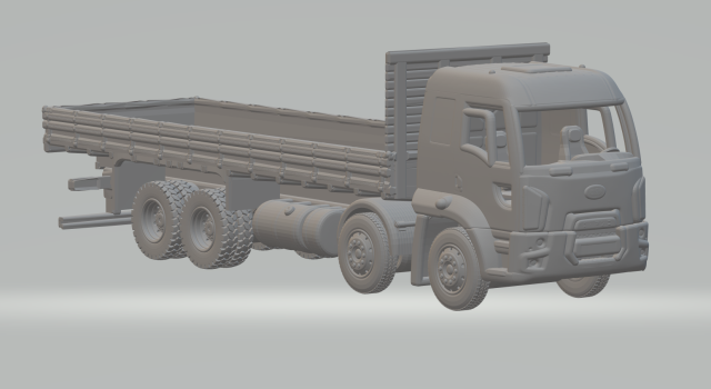 CARGO 8X4 FLATBED Modelo de Impressão 3D .c4d .max .obj .3ds .fbx .stl .blend 