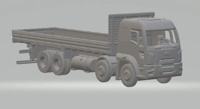 CARGO 8X4 FLATBED 3D Print Model .c4d .max .obj .3ds .fbx .stl .blend 