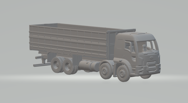 Cargo 8x4 transport grain Modello di stampa 3D .c4d .max .obj .3ds .fbx .stl .blend 