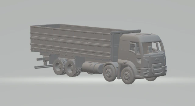 Cargo 8x4 transport grain 3D Print Model .c4d .max .obj .3ds .fbx .stl .blend