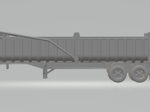 TRAILER FRUEHAUF DUMPER 3D 打印模型