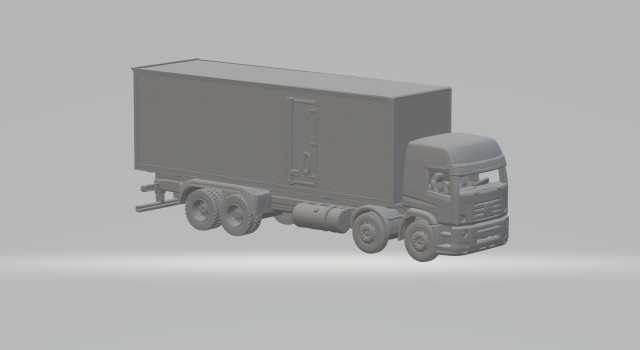 VOLKSWAGEN COSTELLATION 8X4 BOX 3D प्रिंट मॉडल .c4d .max .obj .3ds .fbx .stl .blend 