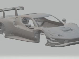 Ferrari 296 gt race car 3D-Druckmodell