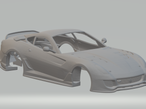 Ferrari 599xx 3D प्रिंट मॉडल