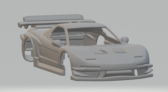 Honda nsx gt race car 3D Принт Модель .c4d .max .obj .3ds .fbx .stl .blend