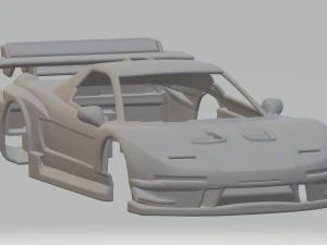 혼다 NSX GT 경주용 자동차 3D 프린트 모델