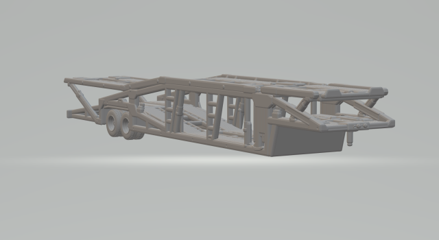 Transport trailer usa sun valley Modello di stampa 3D .c4d .max .obj .3ds .fbx .stl .blend 
