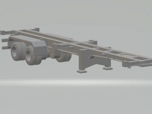 Rimorchio trasporto container euro Modello di stampa 3D