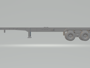 Container transport trailer euro Model do druku 3D