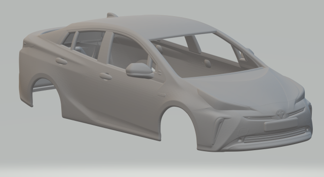 Toyota prius 3D Baskı Modeli .c4d .max .obj .3ds .fbx .stl .blend 