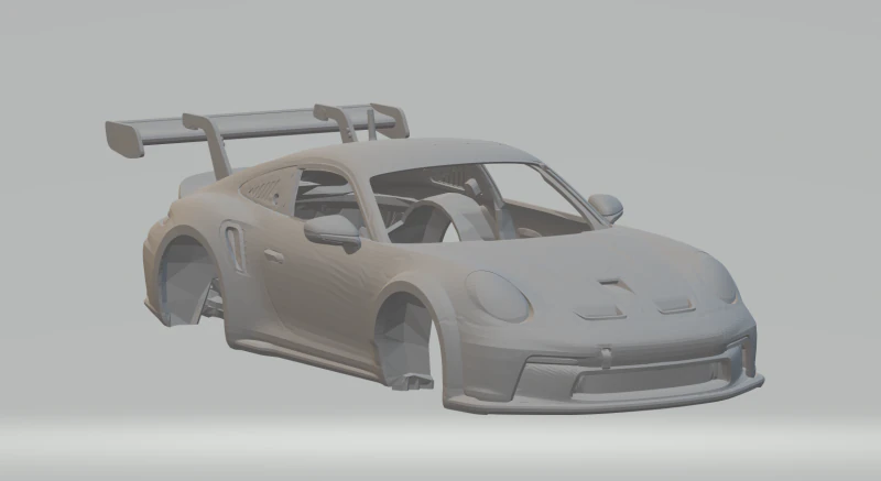 PORSCHE 911 992 CUP 3D Print Model .c4d .max .obj .3ds .fbx .stl .blend