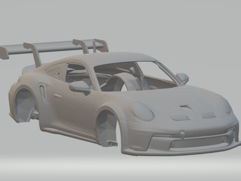 PORSCHE 911 992 CUP 3D Print Model