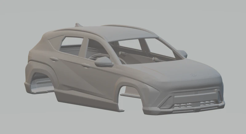 Hyundai kona 3D Print Model .c4d .max .obj .3ds .fbx .stl .blend 