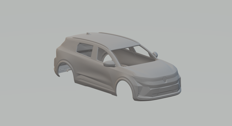 Renault e-scenic Modello di stampa 3D .c4d .max .obj .3ds .fbx .stl .blend 