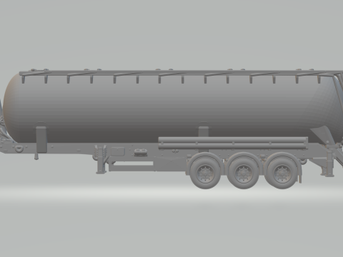 EUROPEAN SILO TRAILER Model Cetak 3D