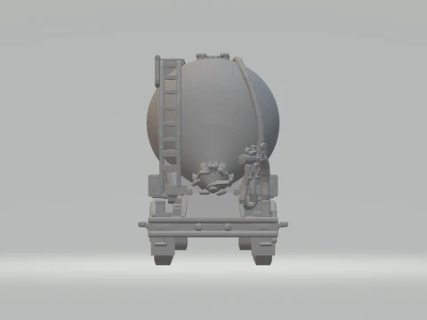 EUROPEAN SILO TRAILER 3D Print Model