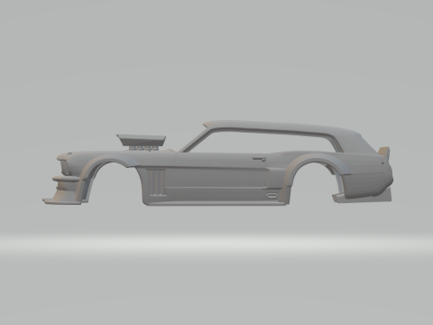 HOONICORN MUSTANG WAGON 3D 프린트 모델