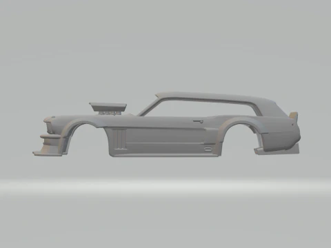 HOONICORN MUSTANG WAGON 3D Print Model