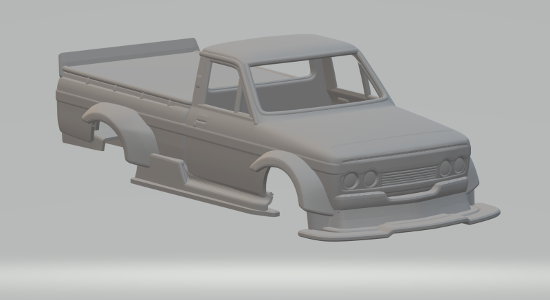 Toyota hilux custom Model Cetak 3D .c4d .max .obj .3ds .fbx .stl .blend 