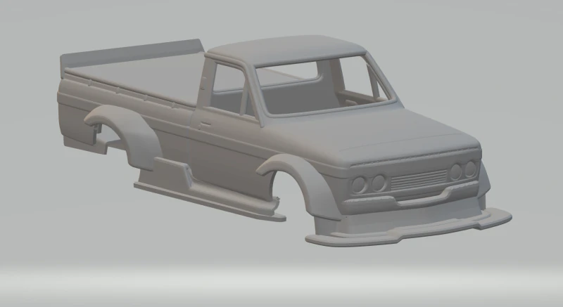 Toyota hilux custom 3D Print Model .c4d .max .obj .3ds .fbx .stl .blend