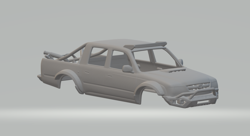 Toyota hilux double cab custom 3D-Druckmodell .c4d .max .obj .3ds .fbx .stl .blend 