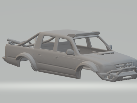 Toyota hilux double cab custom 3D-Druckmodell