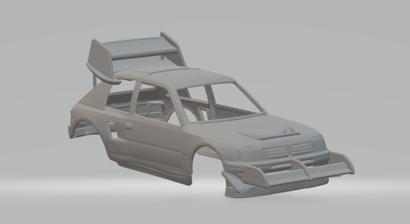Peugeot 205 rally 3D Принт Модель .c4d .max .obj .3ds .fbx .stl .blend 