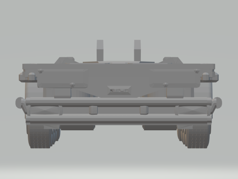 CONTAINER TRAILER WITH 4 AXLES Modelo de Impressão 3D