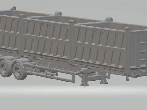 R&ouml;mork damperli 3 kutu 3D Baskı Modeli