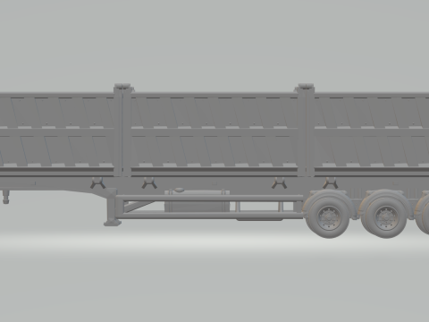 Trailer dumper 3 box 3D Принт Модель