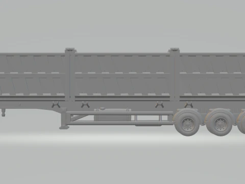 Trailer dumper 3 box 3D Print Model