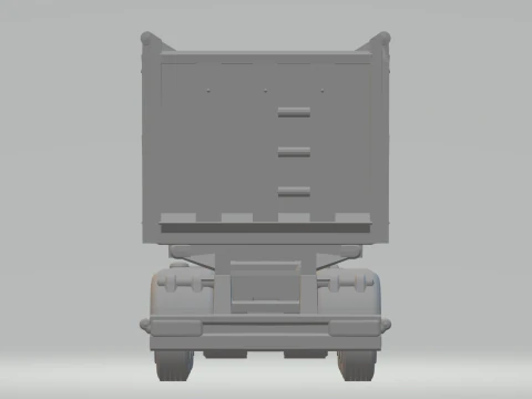 Trailer dumper 3 box 3D Print Model