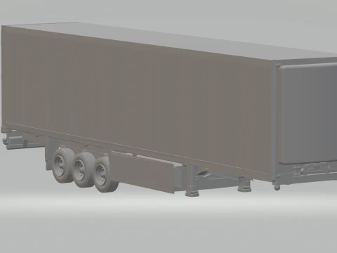 Caixa de reboque euro Modelo de Impressão 3D