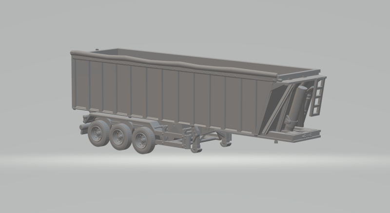 Trailer box euro 1 Modelo de Impressão 3D .c4d .max .obj .3ds .fbx .stl .blend 
