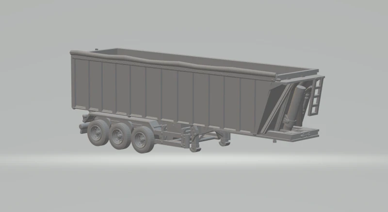 Trailer box euro 1 3D Print Model .c4d .max .obj .3ds .fbx .stl .blend 