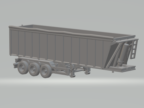 Trailer box euro 1 Modèles 3D en vedette