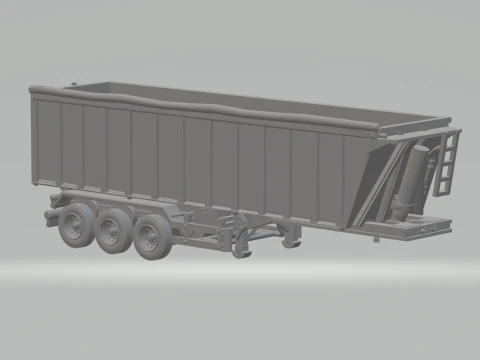 Trailer box euro 1 3D Print Model