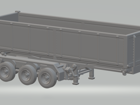 Trailer dumper euro 2 3D 프린트 모델