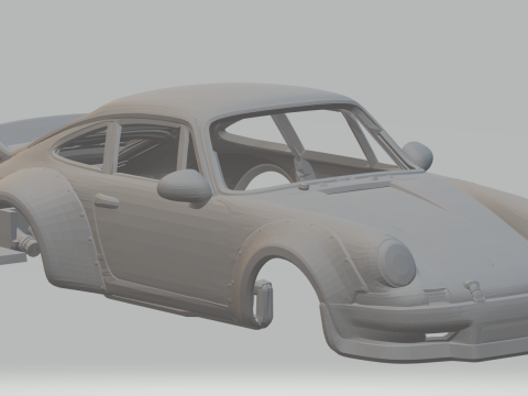 Porsche 911 custom 3D Print Model