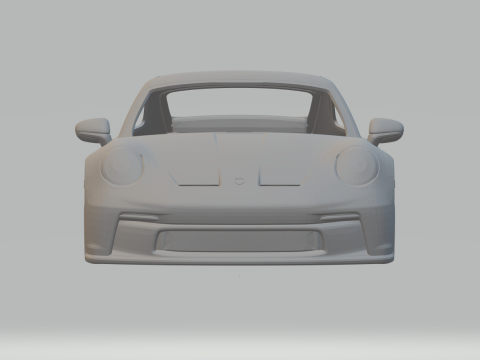 Porsche 911 gt3 touring 3Dプリントモデル