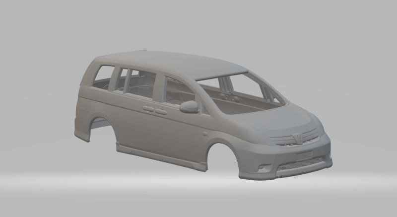 Toyota isis 3D Print Model .c4d .max .obj .3ds .fbx .stl .blend 