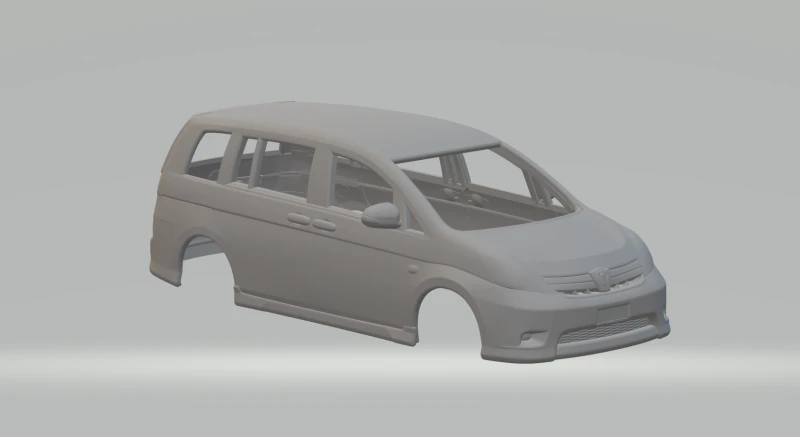 Toyota isis 3D Print Model .c4d .max .obj .3ds .fbx .stl .blend 
