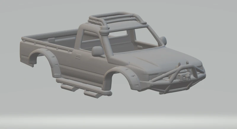 Toyota custom 3D Print Model .c4d .max .obj .3ds .fbx .stl .blend