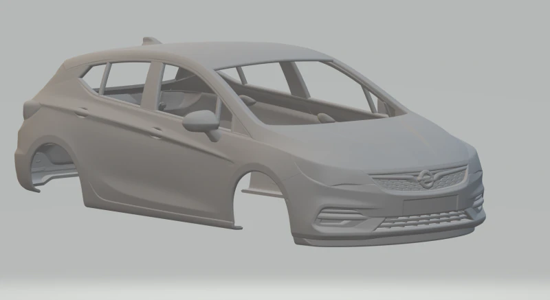 Opel astra hatch 3D Print Model .c4d .max .obj .3ds .fbx .stl .blend 