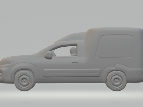 Fiat fiorino br Modèles 3D en vedette