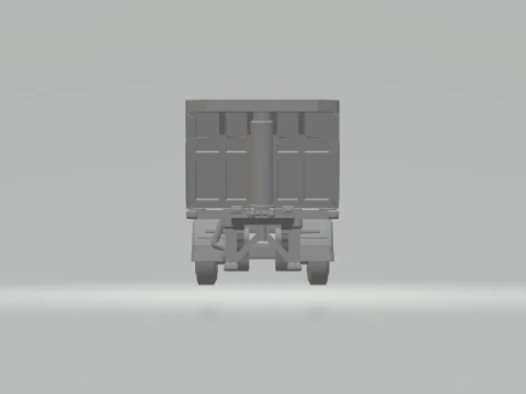 Trailer dumper single tyres 3D Print Model